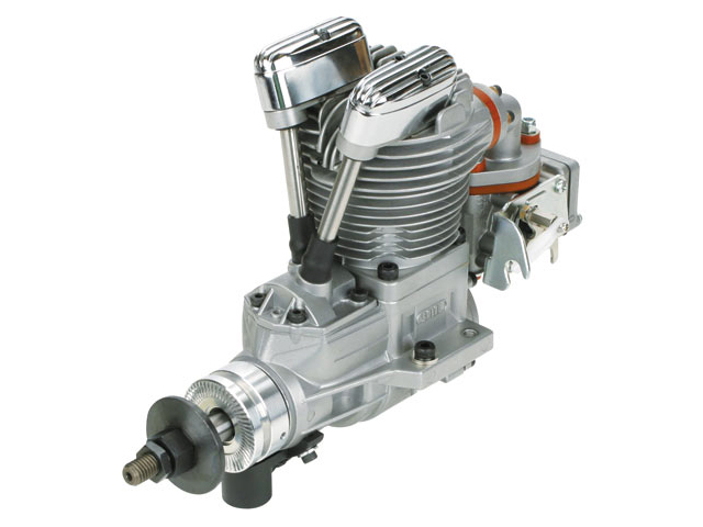 SAITO FG-30 Gasoline Engine (4Tempi Benzina) con centralina, castello motore in alluminio e silenziatore 