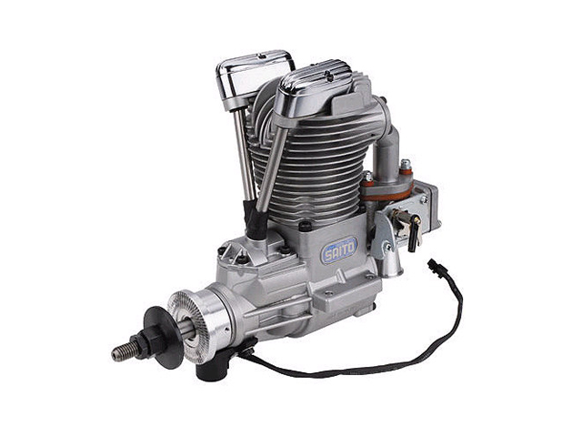 SAITO FG-36 Gasoline Engine (4Tempi Benzina) con centralina, castello motore in alluminio e silenziatore 