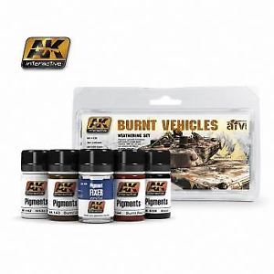 AK BURNT VEHICLES SET