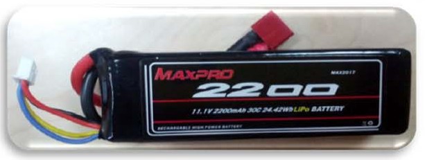 MAXPRO LIPO 30C 11,1V 2200 MAH 3S 