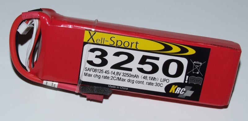 Lipo Xell-Sport 14.8V 3250MAH 4S 30C (pezzi un.)
