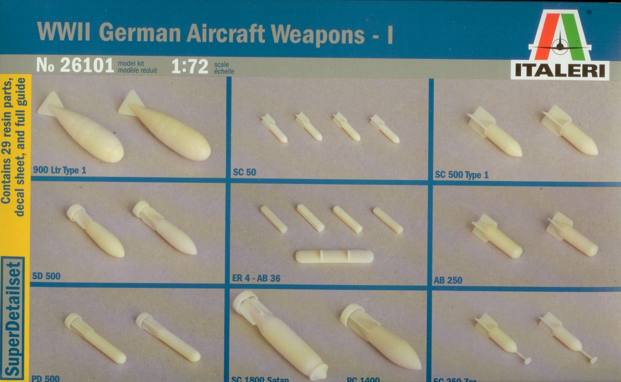 1/72 GERMAN AIRCRAFT WEAPONS