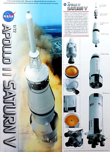 1/72 Saturn V Rocket NASA, Apollo 11, Launch July 16th, 1969 (Dragon 50388)