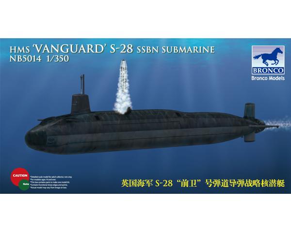 1/350; sottomarino Britannico HMS-28 'Vanguard' SSBN