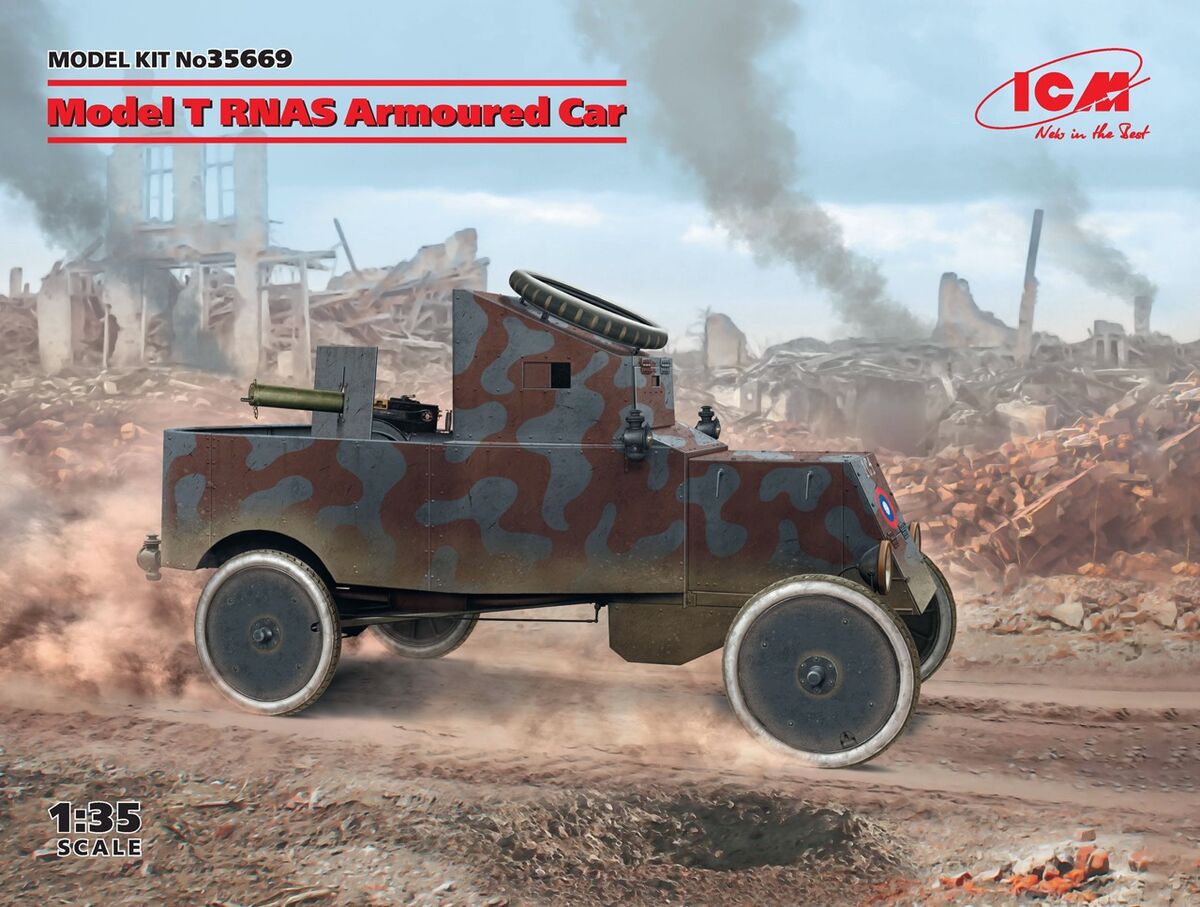 1/35 Model T RNAS Armoured Car (100% new molds)
