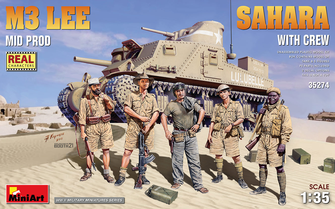 1/35 M3 Lee Mid Prod. Sahara with Crew