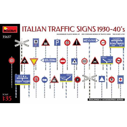1/35 Italian Traffic Signs 1930-40'