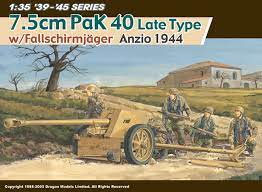 1/35 7.5cm PaK 40 Late Type with Fallschirmjager, Anzio