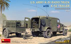 1/35 US Army K-51 Radio Truck with K-52 Trailer. Interior