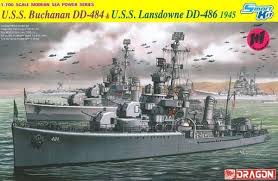1/350 U.S.S. Buchanan DD-484 1942