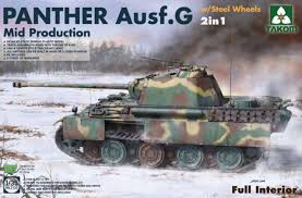 Takom - 1/35 Panther G Mid Steelwheel 2 in 1 full inter