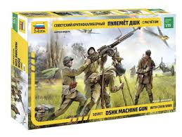 1/35 Soviet DSHK Machine Gun with Crew WWII