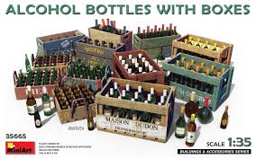 1/35 Alcohol Bottles with Boxes