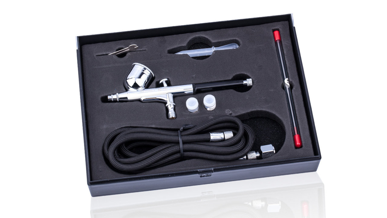 Airbrush Fengda BD-130K with 0.2 - 0,3 and 0.5mm needle/nozzle and hose