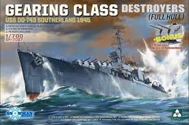 1/700 MODELBOUW GEARING CLASS DESTROYER SOUTHER
