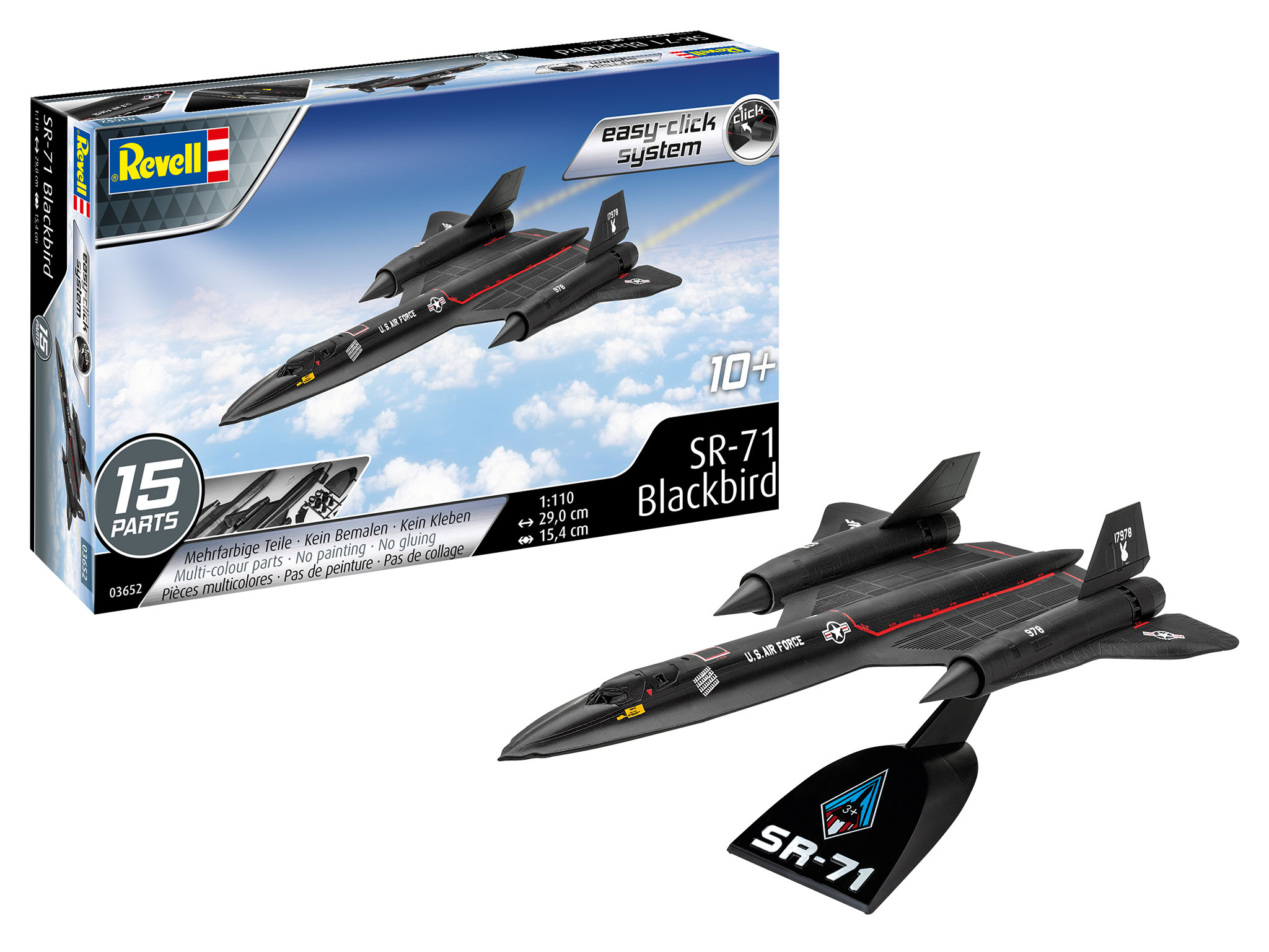 1/110 SR-71 Blackbird (Easy-Click System)