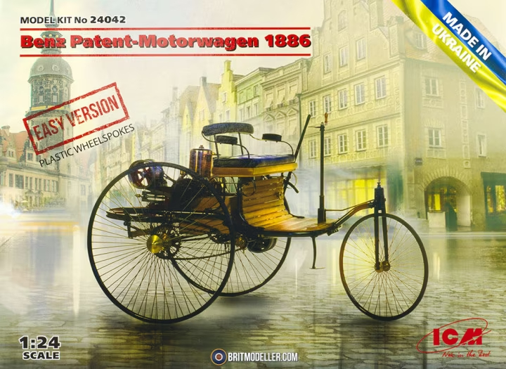 1/24 Benz Patent-Motorwagen 1886 (EASY version = plas