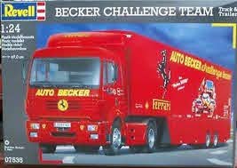 1/24 Mercedes-Benz 1853 Becker Challenge Team Truck & Trailer