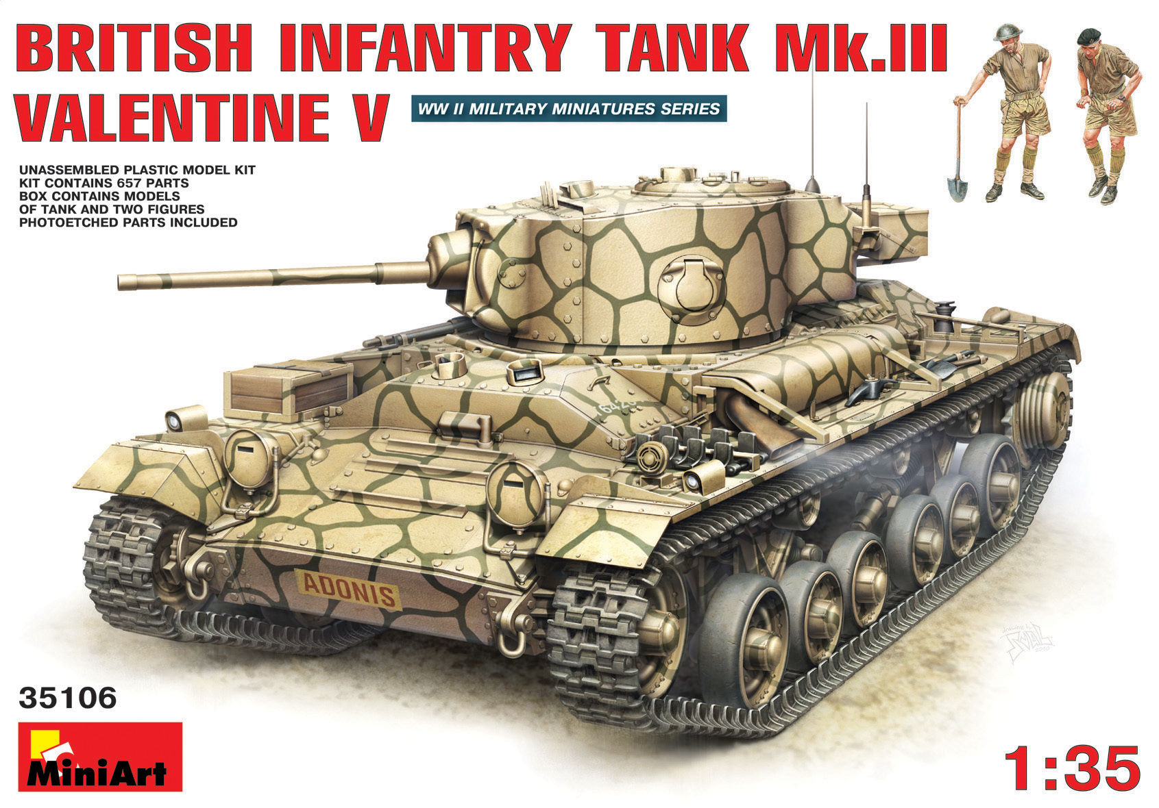 1/35 BRITISH INFANTRY TANK MK III VALENTINE V