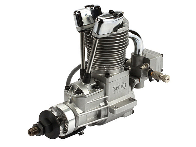 SAITO FG-17 Gasoline Engine (4Tempi Benzina) CON CENTRALINA, CASTELLO MOTORE IN ALLUMINIO E SILENZIATORE 