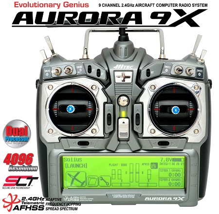 AURORA 9X SOLO TX 2,4GHz MODE1