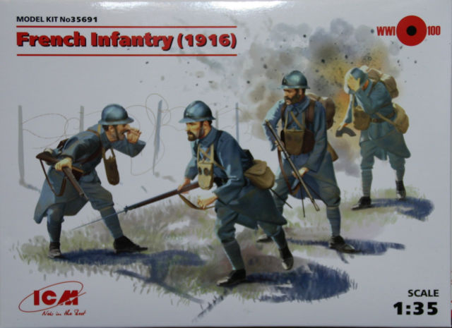 1:35 - French Infantry 1916 (4 figures).