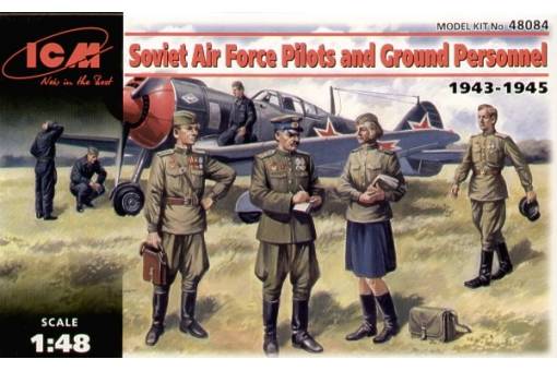 1/48 SOVIET AIR FORCE PILOTS AND GROUND PERSONNEL 1943