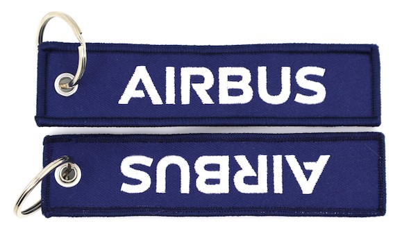 Keyholder with AIRBUS on both sides, blue background (MegaKey KEY-AIRBUS)