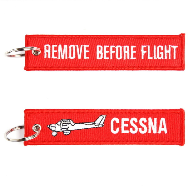 Keyholder with CESSNA on one side and Remove Before Flight on back side (MegaKey RBF-CESSNA)