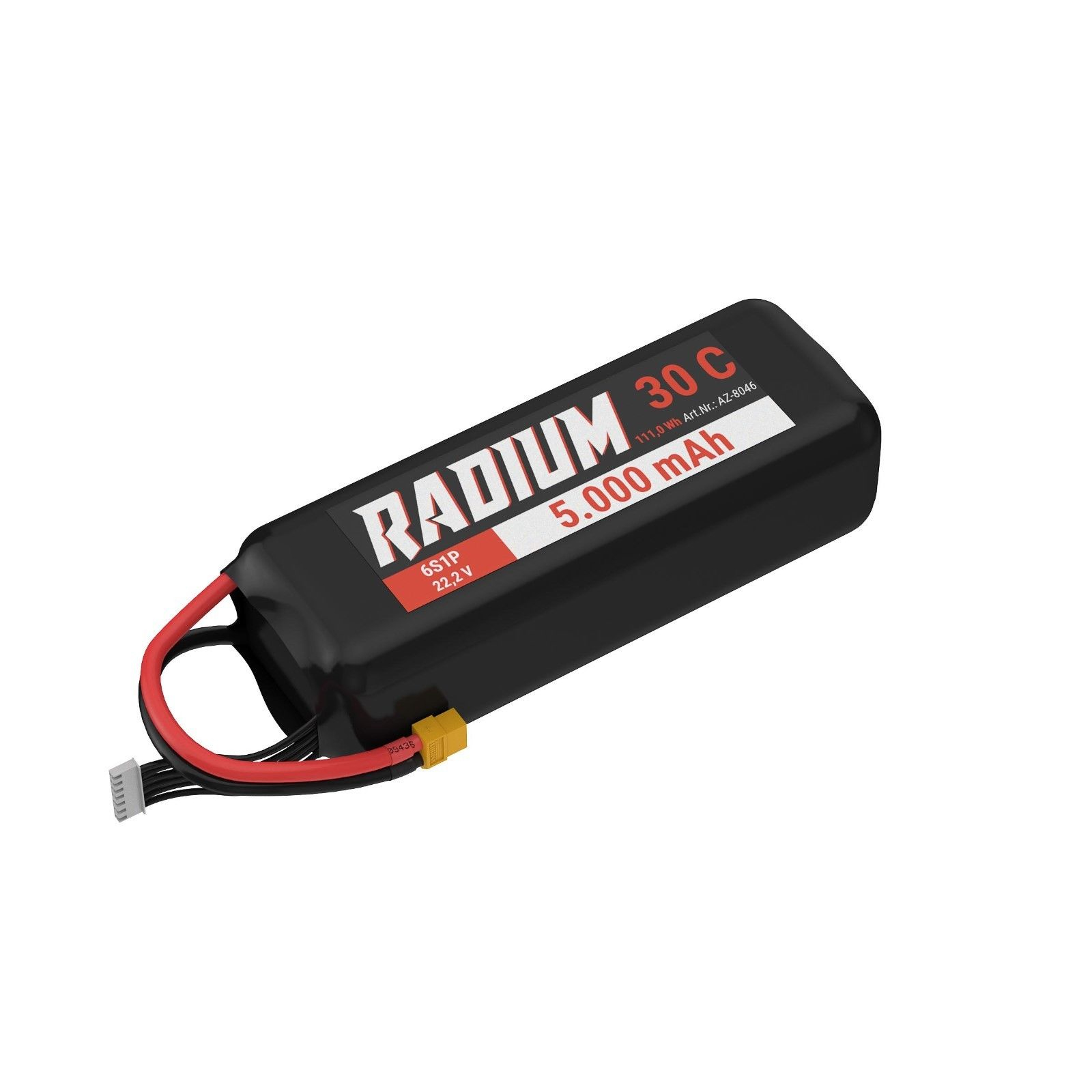 RADIUM LiPo Akku 6s1p 22,2V 5000mAh 30C XT60